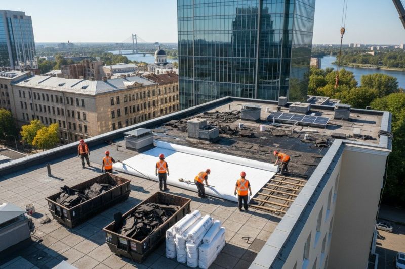 Industrial Roof Replacement detail
